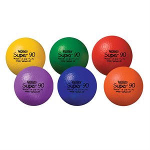 6 balles en mousse Volley® Super90, 9 cm (3-½") 