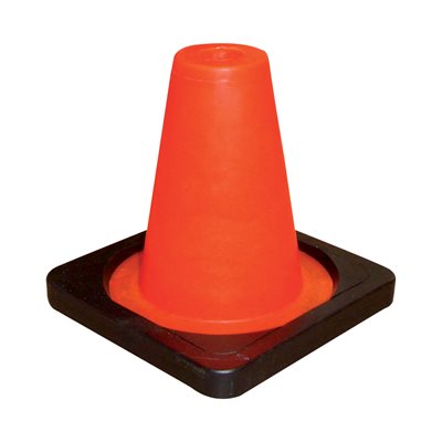 Cône en vinyle avec base lestée, 15 cm (6") Cône en vinyle avec base lestée, 15 cm (6")