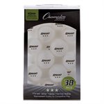 38 balles de tennis de table, blanche
