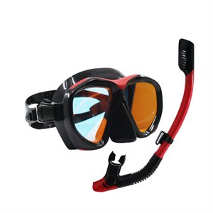 Masque de plongée série pro Scaup Coral avec tuba pour adultes