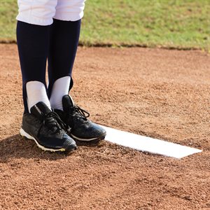 Plaque de lanceur de baseball pour jeunes, 18" x 4"