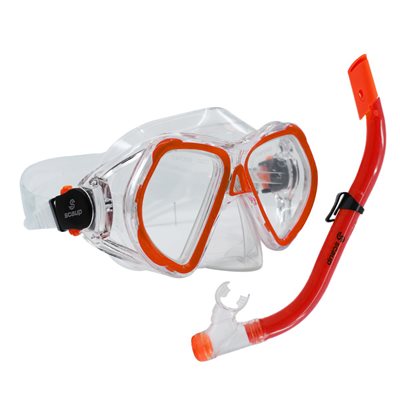 Masque de plongée Scaup CORA avec tuba, enfant
