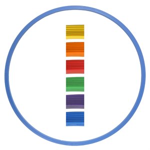 Cerceau plat strié ultra-robuste en plastique, 28"