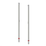 Paire de poteaux de badminton simple en acier, 5 cm (1-7 / 8")