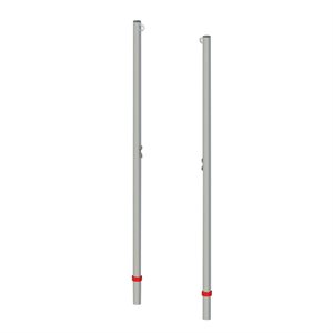 Paire de poteaux de badminton simple en acier, 5 cm (1-7 / 8")