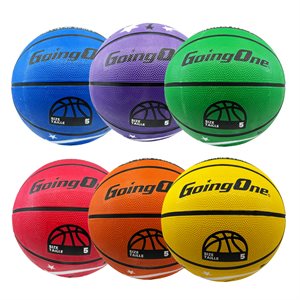 6 ballons de basketball en caoutchouc