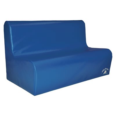 Sofa en mousse 3 places pour enfants, bleu Sofa en mousse 3 places pour enfants, bleu