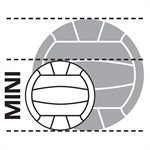 Mini réplique du ballon de volleyball Mikasa Beach Classic, 6"