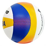 Ballon de volleyball de plage officiel FIVB 2024 en cuir synthétique Mikasa Beach Pro