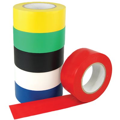 6 rouleaux de ruban adhésif à plancher, 6 couleurs