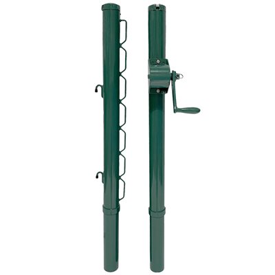 Paire de poteaux de pickleball robustes en acier galvanisé, 3" Paire de poteaux de pickleball robustes en acier galvanisé, 3"