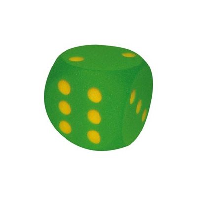 Dé en mousse, 6,3" Dé en mousse, 6,3"