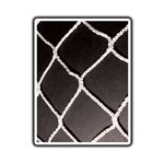 Paire de filets DOM en nylon sans nœud pour buts de hockey, 72" x 48"