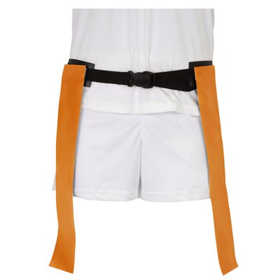 Ceinture de flag-football a double fanions orange