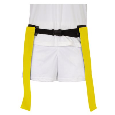 Ceinture de flag-football a double fanions jaunes Ceinture de flag-football a double fanions jaunes