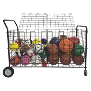 Cage à ballons double verrouillable en acier