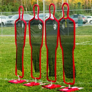 Mannequin d'entraînement de soccer, 6', rouge