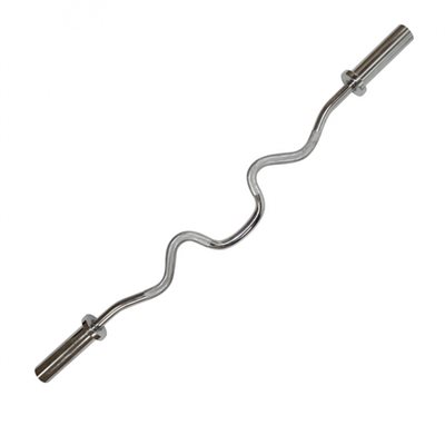 Barre olympique E-Z Curl rapprochée