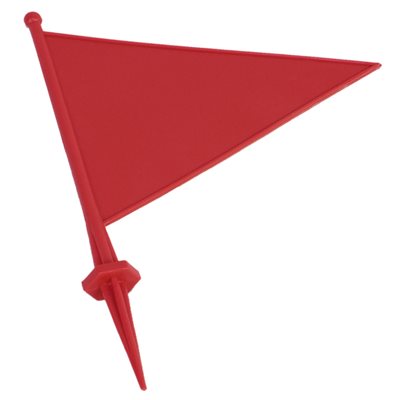 Fanion marqueur avec piquet, rouge Fanion marqueur avec piquet, rouge