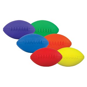 6 ballons de football en mousse, 8"