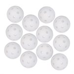 12 balles de baseball d'entrainement perforées, 23 cm (9")
