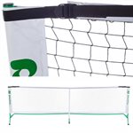 Ensemble de tournoi de pickleball complet portatif en acier, 22'