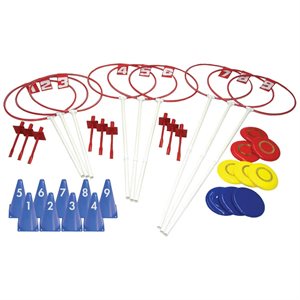 Ens. de frisbee golf extérieur, 9 cibles