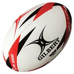 Ballon de rugby d'entraînement en caoutchouc Gilbert G-TR3000