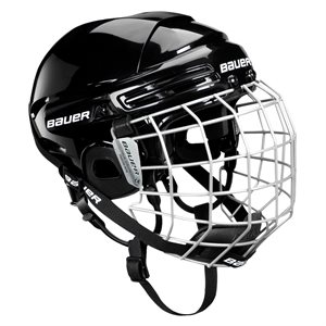 Masque de joueur de hockey avec grille Bauer, noir