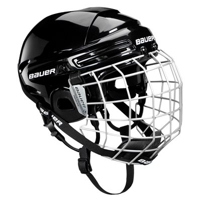 Masque de joueur de hockey avec grille Bauer, noir