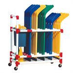 Chariot en PVC pour bâtons et accessoires de hockey