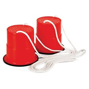 Paire d'échasses ajustables en plastique, 5"