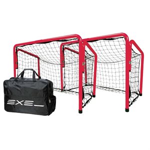 Paire de buts de floorball pliables Exel avec sac de transport