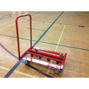 Chariot à poteaux de volleyball 1-7 / 8" en acier Laurentian Athletics
