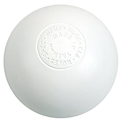 Balle de lacrosse officielle blanche Balle de lacrosse officielle blanche