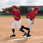 3 buts de baseball et ancrages