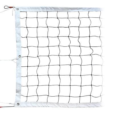 Filet de volleyball d'entrainement avec câble en acier, 30'