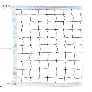 Filet de volleyball d'entrainement avec câble en acier, 30'