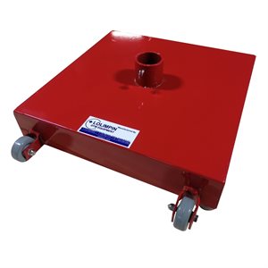 Base portative en acier pour poteau de badminton de 1-7 / 8"