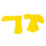 12 marqueurs jaunes de lignes jeu de terrain pickleball