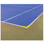 12 marqueurs jaunes de lignes jeu de terrain pickleball