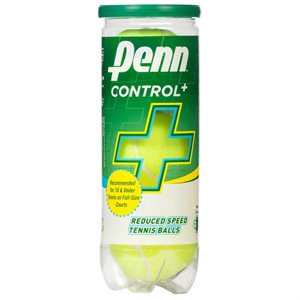 Balles de tennis en feutre Penn Control Plus, vitesse réduite