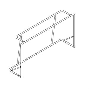Paire de buts de mini-soccer en acier, 5' x 8' x 3'4"' x 2'