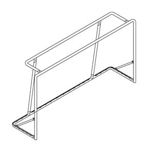 Paire de buts de soccer en acier, 6-½' x 12' x 2' x 3'3"
