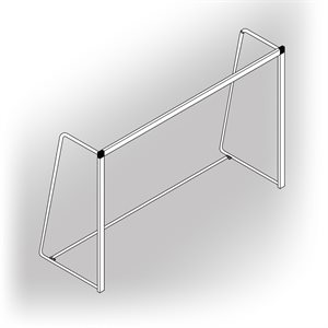 Paire de buts de mini-soccer en acier, 5' x 8' x 3'4"' x 2'