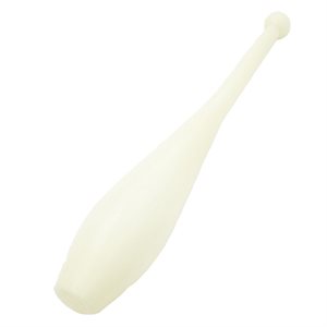 Quille de jonglerie en plastique monopièce phosphorescente