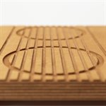Planche d'équilibre Rolla Bolla en bois 25" x 10"