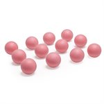 12 balles d'entrainement de lacrosse, roses