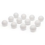 12 balles d'entrainement de lacrosse, blanches