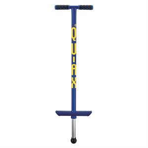 Bâton sauteur QU-AX, capacité de 50 kg (110 lb), bleu
